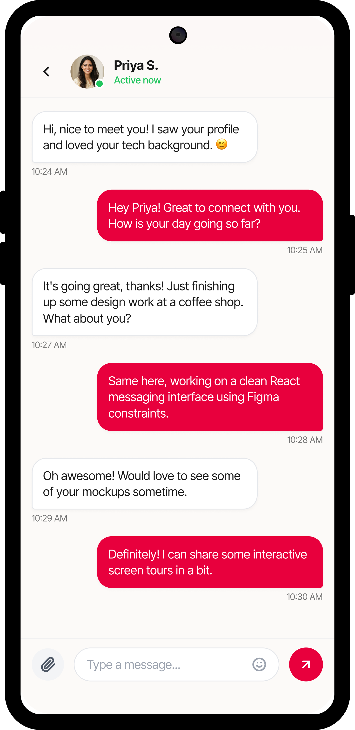 Ente Matrimony messages screen showing private conversations between matched Malayali members